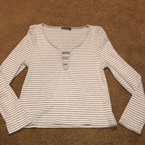 Long sleeve long crop